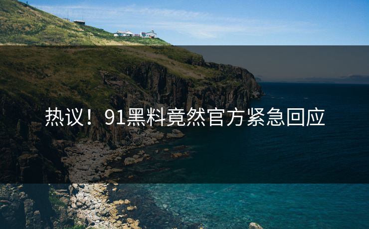 热议！91黑料竟然官方紧急回应