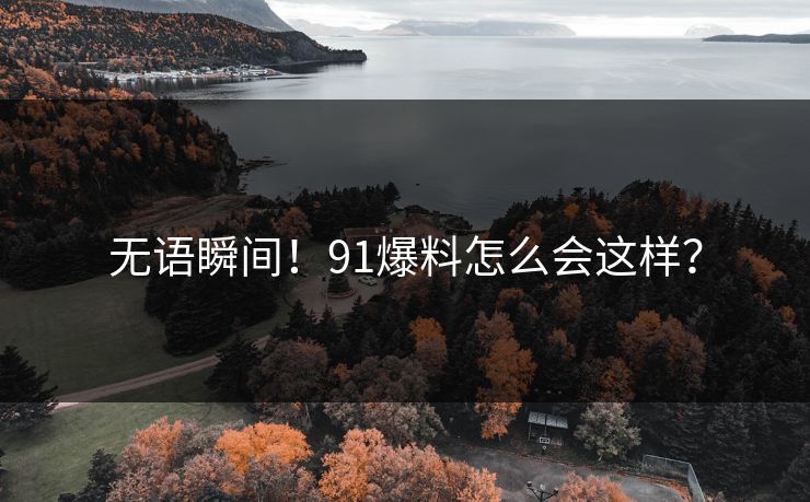 无语瞬间！91爆料怎么会这样？
